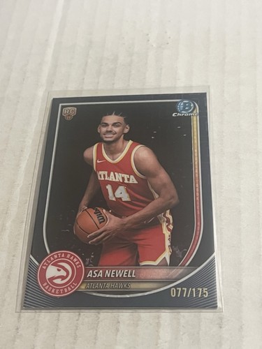 2025-26 Bowman Chrome Mega Asa Newell RC Rookie Navy Mojo /175