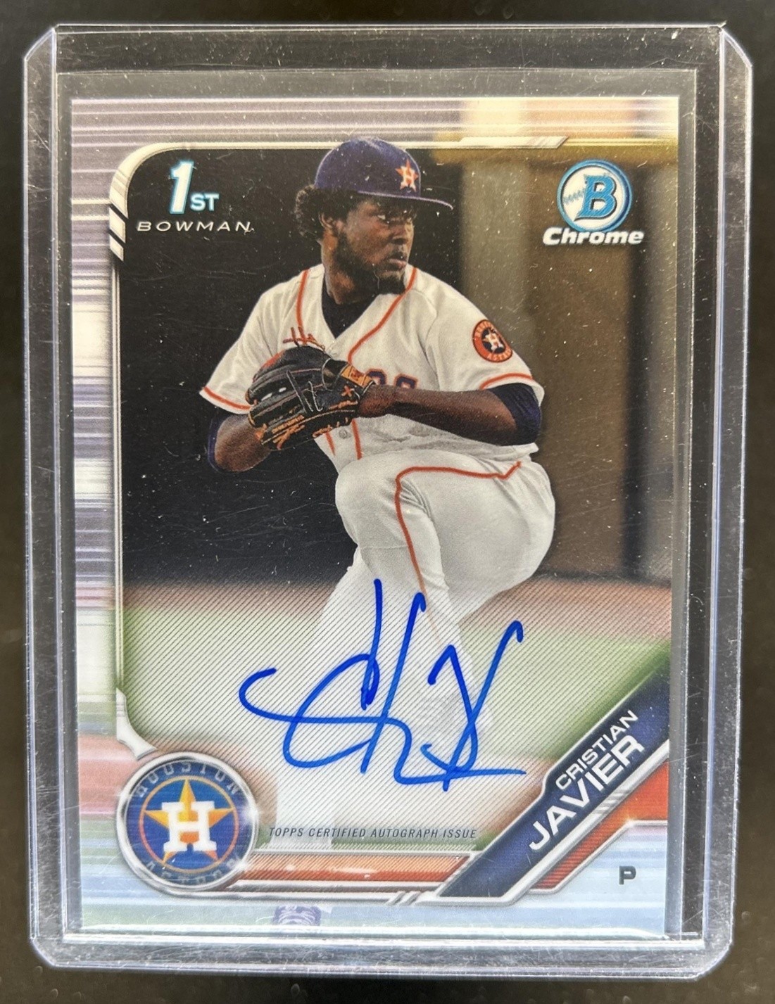 2019 Bowman Chrome Cristian Javier Auto Autograph 1st Prospect #CPA-CJ Astros