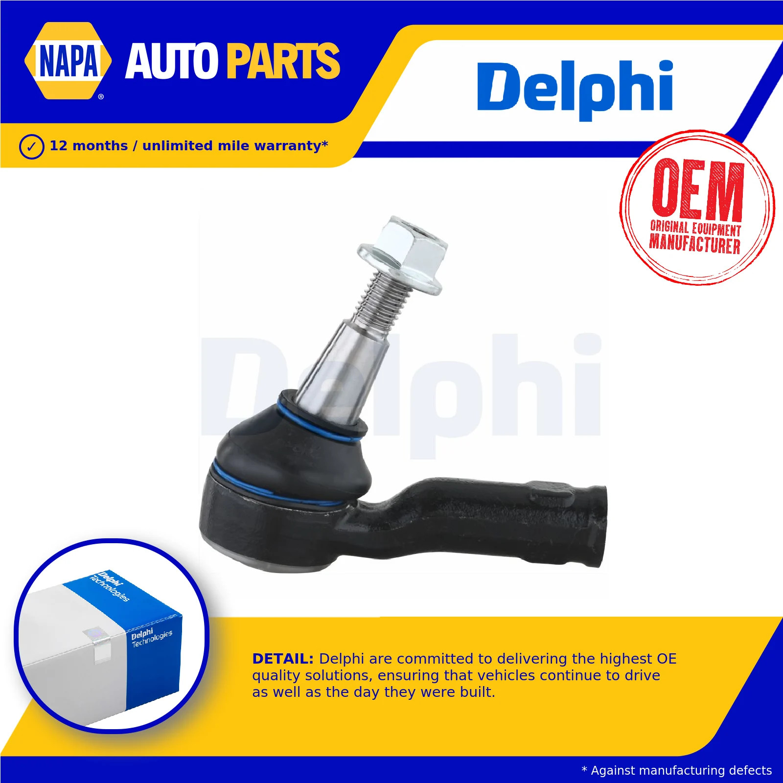 Tie / Track Rod End TA2939 Delphi Joint LR033534 Genuine Top Quality Guaranteed