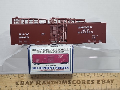 Branchline Blueprint HO 1901 Norfolk Western 50' AAR Boxcar N&W 55923 Kit Nuevo de Lote Antiguo | Zustand: New