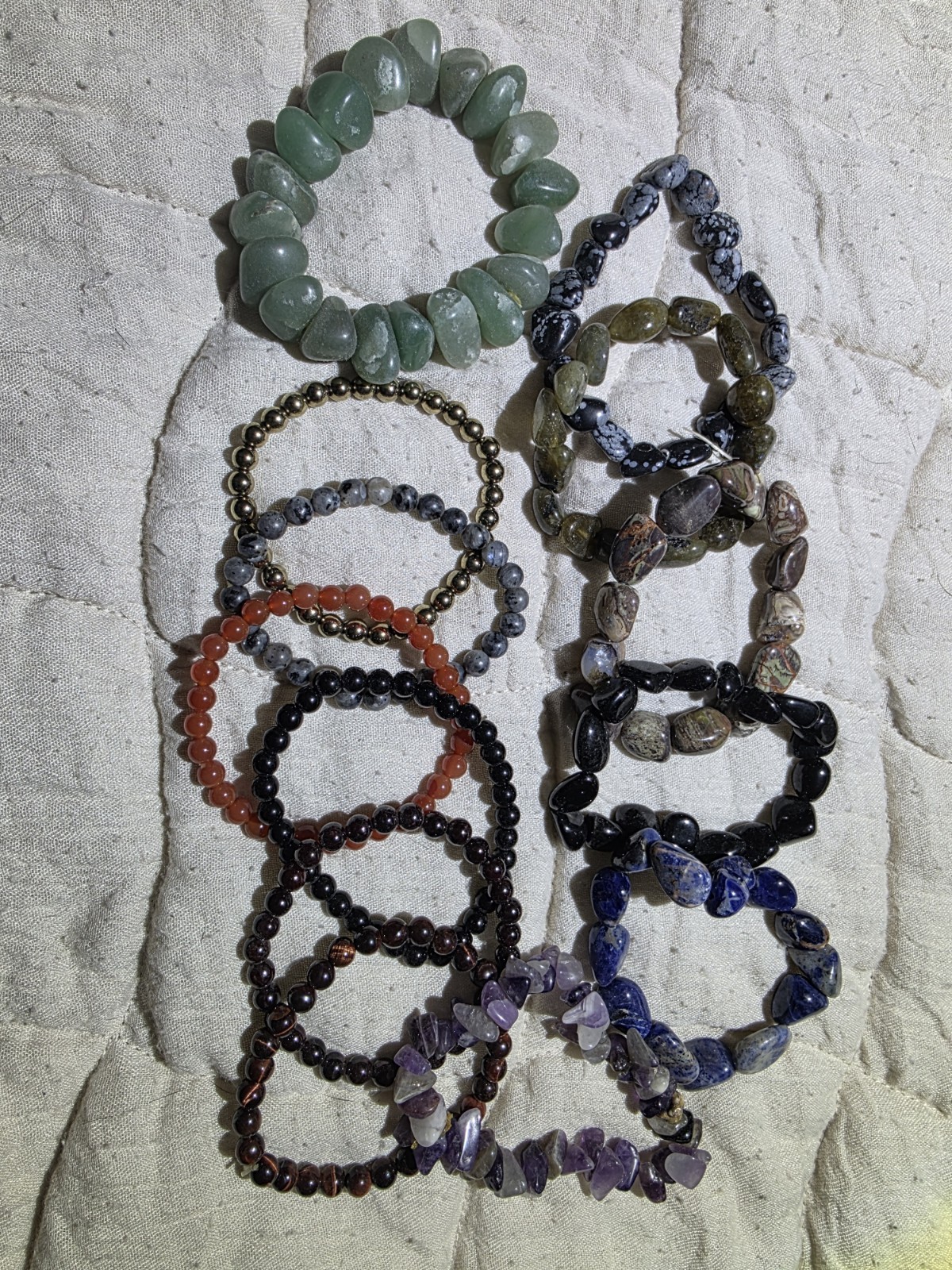 13 Different Healing Gemstone Stone Bracelets - image 1