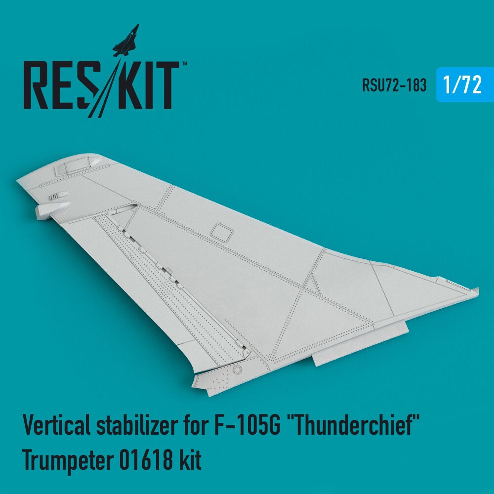 ResKit RSU72-0183 1:72 Vertical Stabilizer Accessory For F-105G Thunderchief