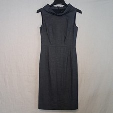 ​Antonio Melani Charcoal Grey Cowl Neck Sleeveless Sheath Dress - Size 4