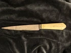 Civil War Era Bone Handle Utility Knife w Fullered Forged Blade c1840s 1860s