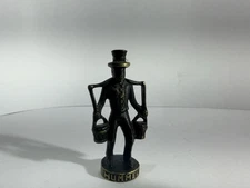 Hummel Mors Metal Figurine Man Carrying Buckets Folk Art Mini Statue