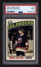 1976 OPC #115 BRYAN TROTTIER ROOKIE CARD PSA 9 MINT. rookie card picture