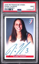 2005 Rittenhouse WNBA Autograph Diana Taurasi Signature AUTO PSA 9 ON CARD