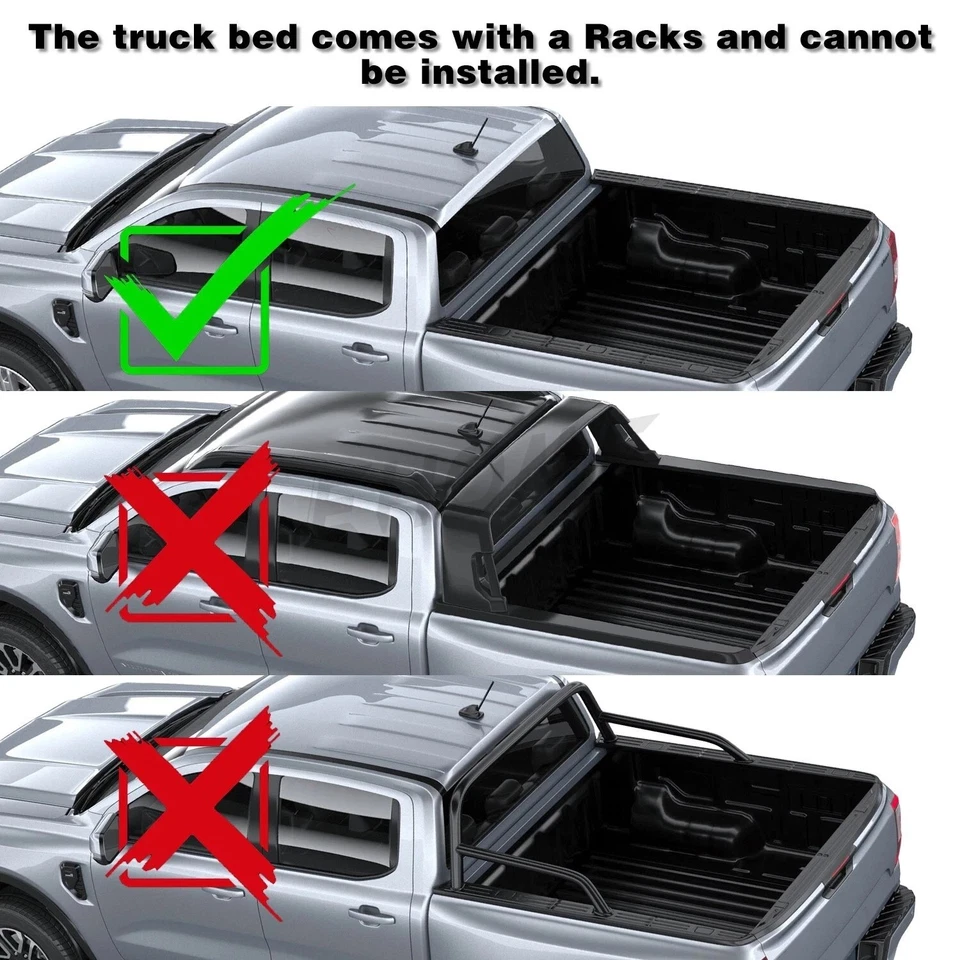 5.8 FT Hard Retractable Truck Bed Cover For Chevy Silverado 1500 14-24 Foto 4 de 4