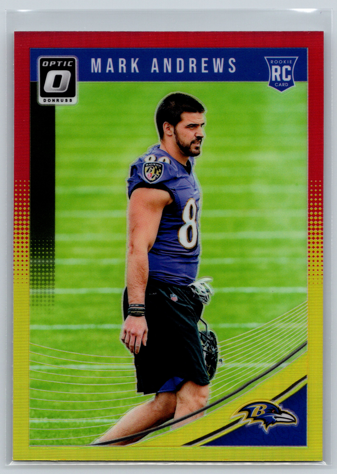 Mark Andrews 2018 Panini Donruss Optic Red/Yellow Rookie #121 Ravens