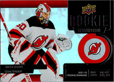 Nico Daws 2022 23 Upper Deck Serie 1 Rookie Retrospective Gold #RR-8 New Jersey