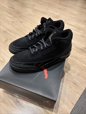 Nike Air Jordan 3 Black Cat, Größe EU49,5 US15