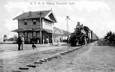 Railroad Train Station Depot Concord California CA - Reprint