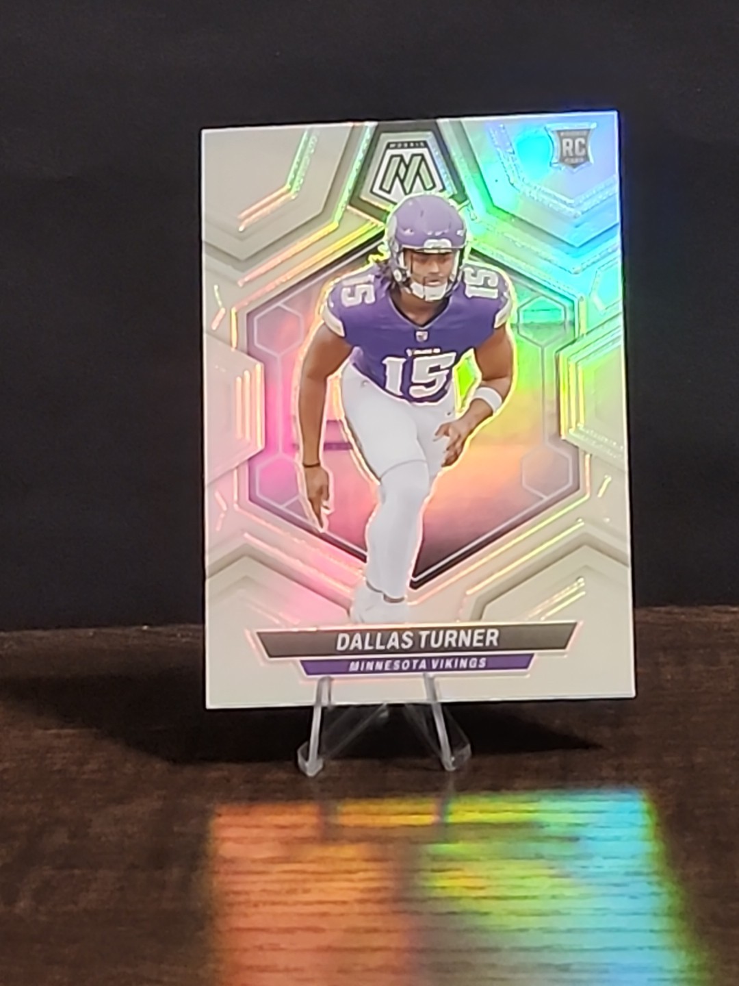 2024 Panini Mosaic Dallas Turner RC Silver Prizm Rookie #317 Vikings