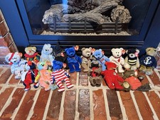 Lot of 16 Ty Beanie Babies Retired Original Bears Lot 1990s Collection