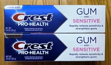 2 X CREST PRO HEALTH GUM AND SENSITIVE TOOTHPASTE 4.8oz