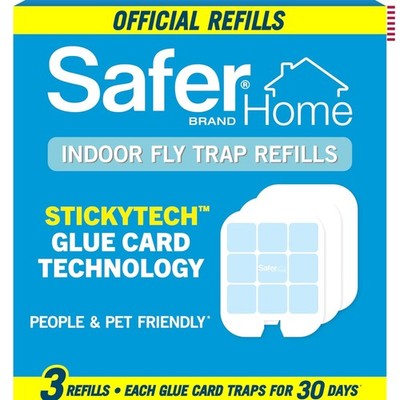 Effortless Insect Control: 3 Count StickyTech Glue Refill for Home Fly Trap