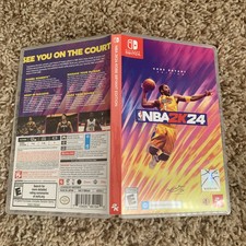 Empty Replacement Case Artwork ONLY NBA 2K24 Kobe Bryant Ed - Nintendo Switch