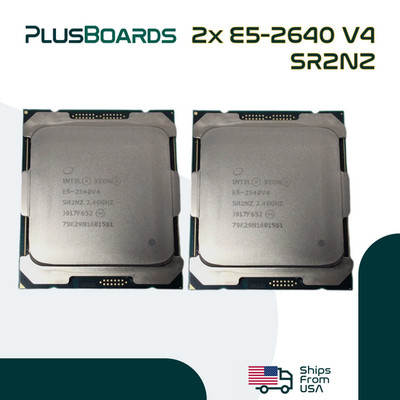 Lot of 2x Intel Xeon E5-2640 V4 2.40GHz 10C LGA 2011-3 25MB CPU Server Processor