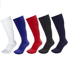 Image of 6x Football Socks Rugby Hockey Mens Boys Soccer Sports Sock Plain Long Size UK