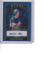 2024 Leaf Trinity Rangers Catcher Malcolm Moore Auto SP #'d 7/10!