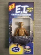 E.T. Vintage 2002 Extra Terrestrial Bendable Toy Kraft Mac N Cheese New In Box