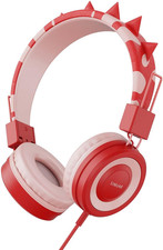 Dinosaur Kids Headphones with Microphone for School, Volume Limiter 85/94Db, Ove