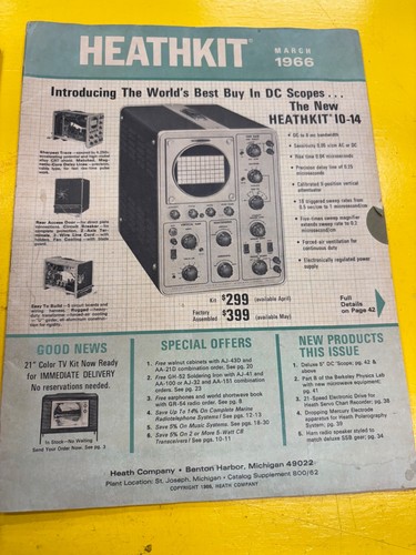 Vintage HEATHKIT CATALOGS Lot Of 2 Original - Picture 2 of 10