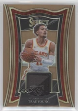 2020-21 Panini Select Selective Swatches Copper Prizm /49 Trae Young #SS-TYG
