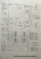1976 Chevrolet Chevelle Malibu Monte Carlo Schaltplan Original Elektro-Faltblatt