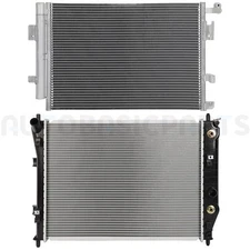 Aluminum Radiator & AC Condenser Cooling Kit For 2006-2013 Chevrolet Corvette