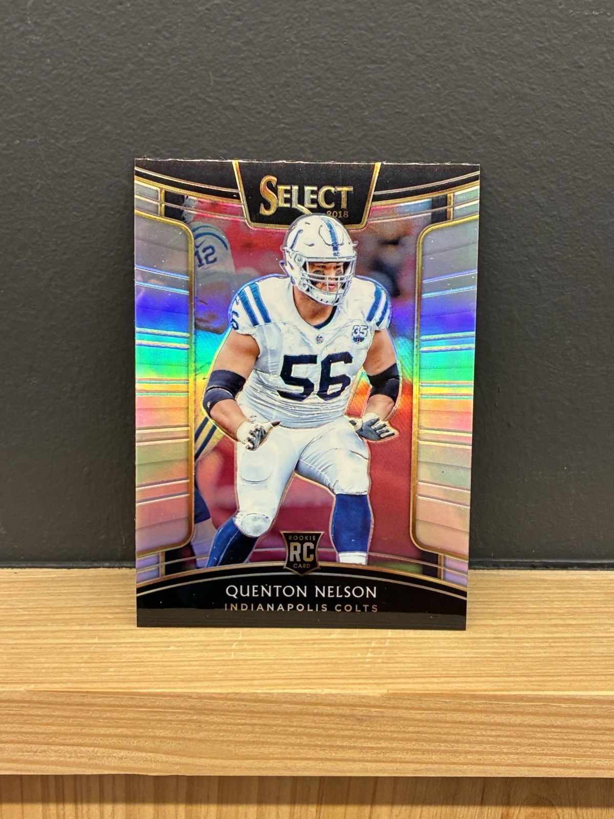 2018 Panini Select #2 Quenton Nelson Silver Prizm