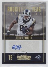 2017 Panini Contenders Rookie of the Year Gold /25 Gerald Everett Auto 6f8