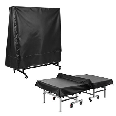 73''H x 65''L x 28''W Outdoor Ping Pong Table Cover with Zipper 1 PCS, Black