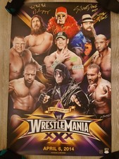 WWE/WWF Rare WrestleMania XXX original Poster featuring Hulk Hogan, Undertaker