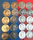 Lot of 20 Washington Quarters – 90% Silver – Mixed Years 1930-1950 Lot #163