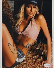 Paris Hilton autografo originale 20 x 25 cm con certificato di autenticità (ACOA)