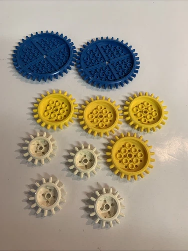 Lot of 10 Vintage Lego Samsonite Gears for Building Toy Sets