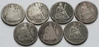 7 Seated Liberty Silver Dimes 1851, 1875, 1882, 1887, 1889-S, 1891, AG to VG 10C