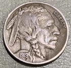 1919 Buffalo nickel nice original VF+ condition, splendid coin, toned