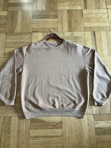 Auralee Super Soft Heavy Sweat Pullover Crewneck Sweatshirt Brown/Camel Size 4