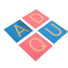 Capital Case Sandpaper Letters - Print for 3-6 Years Montessori Education at ...
