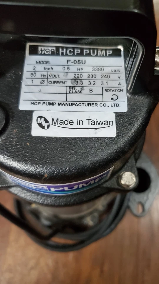 Bomba HCP F-05U bomba amoladora de sumidero Foto 2 de 3