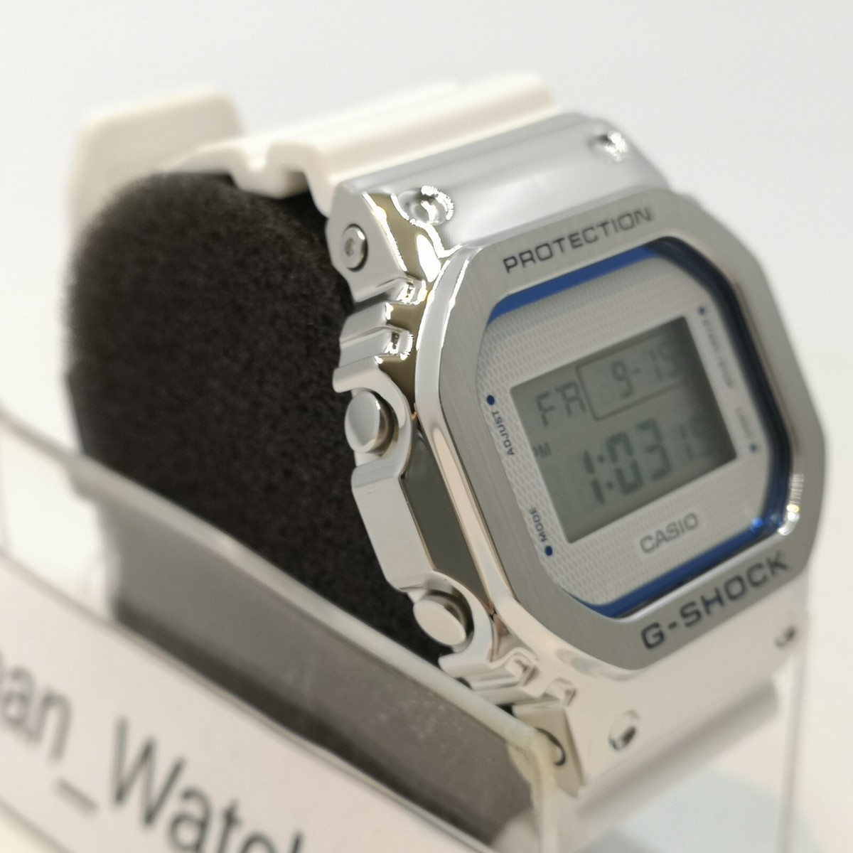 CASIO G-SHOCK PRECIOUS HEART GM-5600LC-7JF Silver Blue Men's Watch