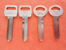 4 LINCOLN MAVERICK THUNDERBIRD OEM KEY BLANKS 1967 - 1982