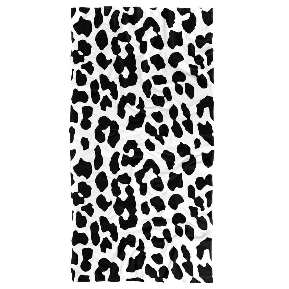 Toallas de baño Negro Estampado Animal y mantillas