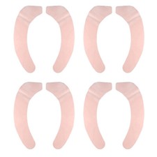 4pair Bathroom Toilet Seat Cover Pad Warm Toilet Seat Cushion Washable Reusable