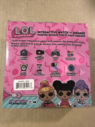 LOL Surprise Interactive Kid's Watch And Speaker Brand New Factory Sealed - Photo 5 sur 7
