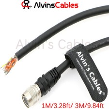 Hirose 12 Pin Female HR10A-10P-12S to Open end Shield Power I/O Cable for Basler