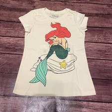 Girl  s Disney Princess Ariel Little Mermaid Shirt XS SEE CONDITION NOTES