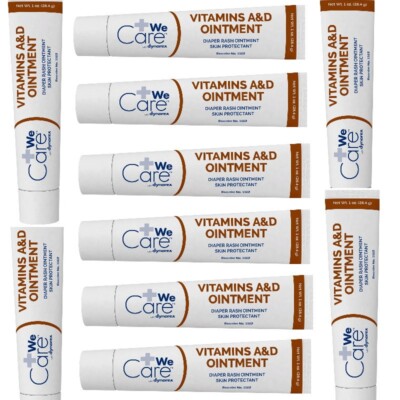 Vitamins A&D Ointment Diaper Rash 1oz Tube, Infused with Lanolin & lavender Oil